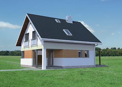 Фасад дома EKI-5592-47 Фасад дома EKI-5592-47