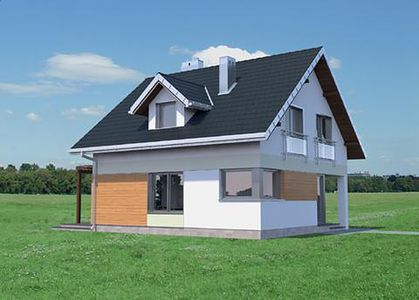 Фасад дома EKI-5592-47 Фасад дома EKI-5592-47